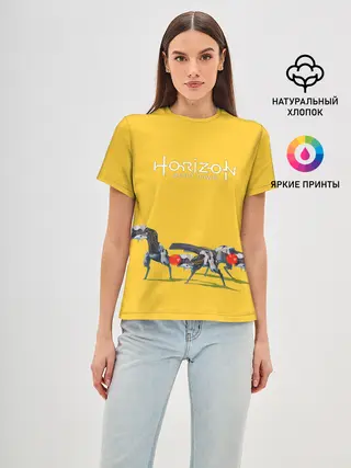 Женская базовая футболка / Элой на охоте