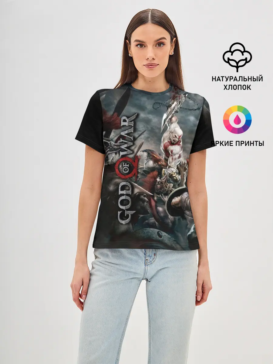 Женская базовая футболка / God of War