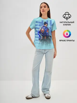 Женская базовая футболка / ВАЛОРАНТ