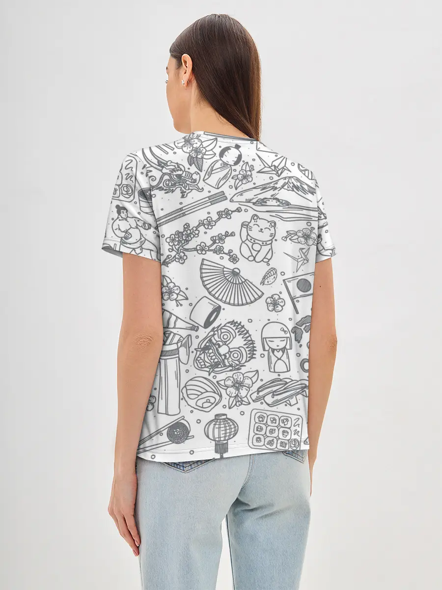 Женская базовая футболка / Япония | Страна Восходящего Солнца