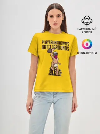 Женская базовая футболка / PUBG