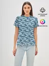 Женская базовая футболка / Волны