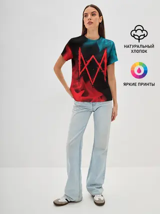 Женская базовая футболка / WATCH DOGS LEGION / ВОТЧ ДОГС