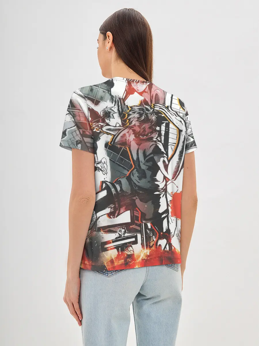 Женская базовая футболка / Haikyu Haikyuu Haikuu