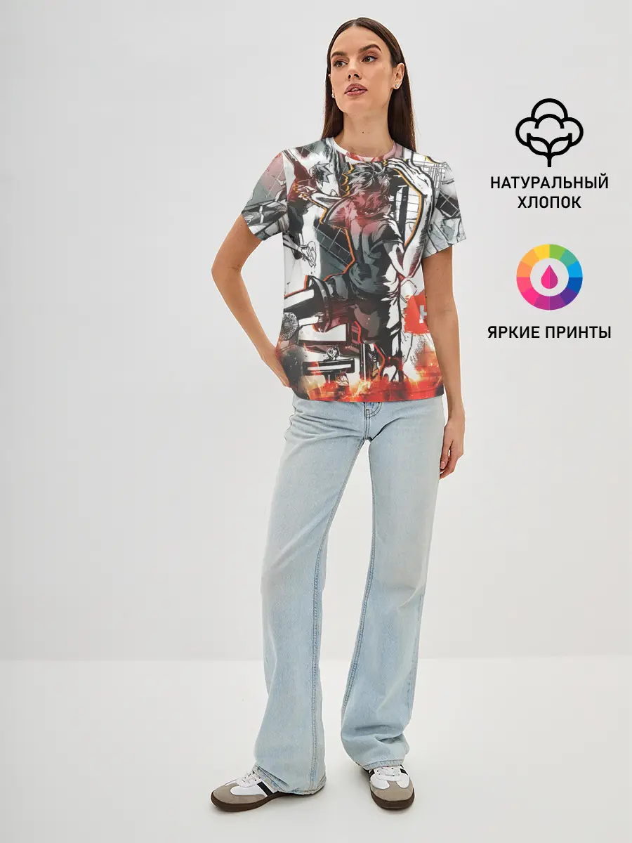 Женская базовая футболка / Haikyu Haikyuu Haikuu