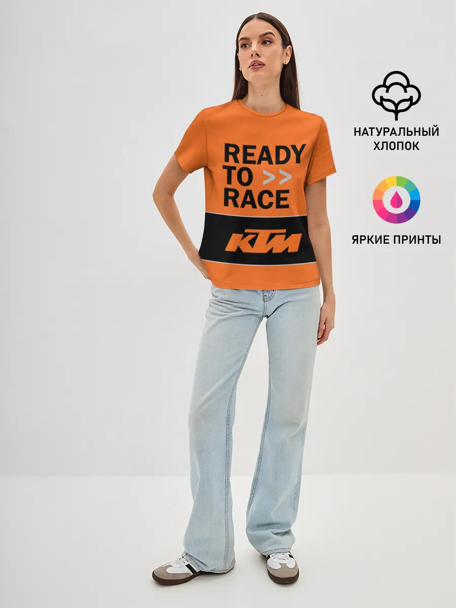 Женская базовая футболка / KTM | READY TO RACE