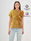 Женская базовая футболка / ЗОЛОТОЙ УЗОР.