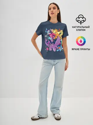 Женская базовая футболка / Пони тим