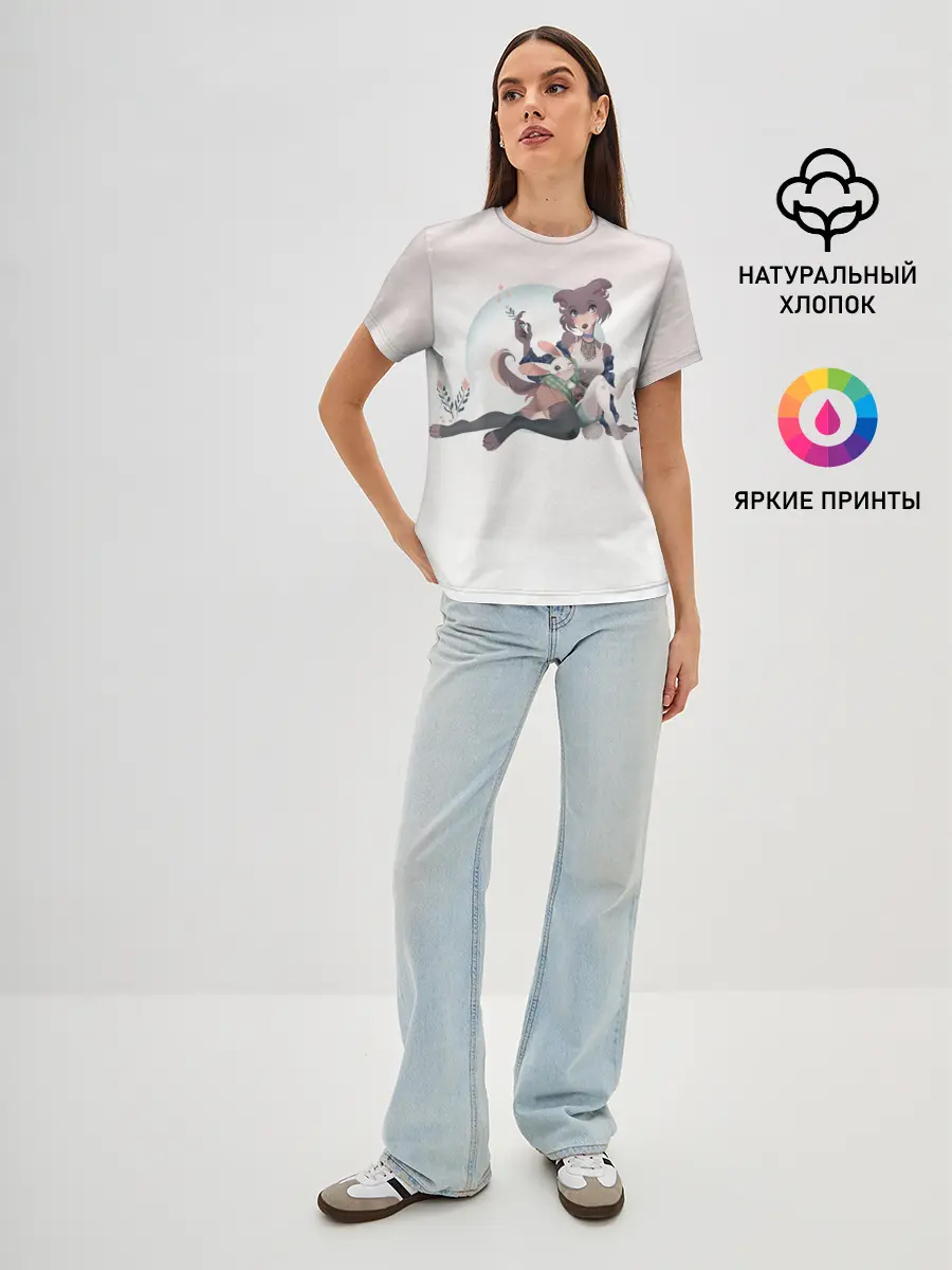 Женская базовая футболка / Джуно и Хару