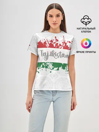 Женская базовая футболка / Таджикистан