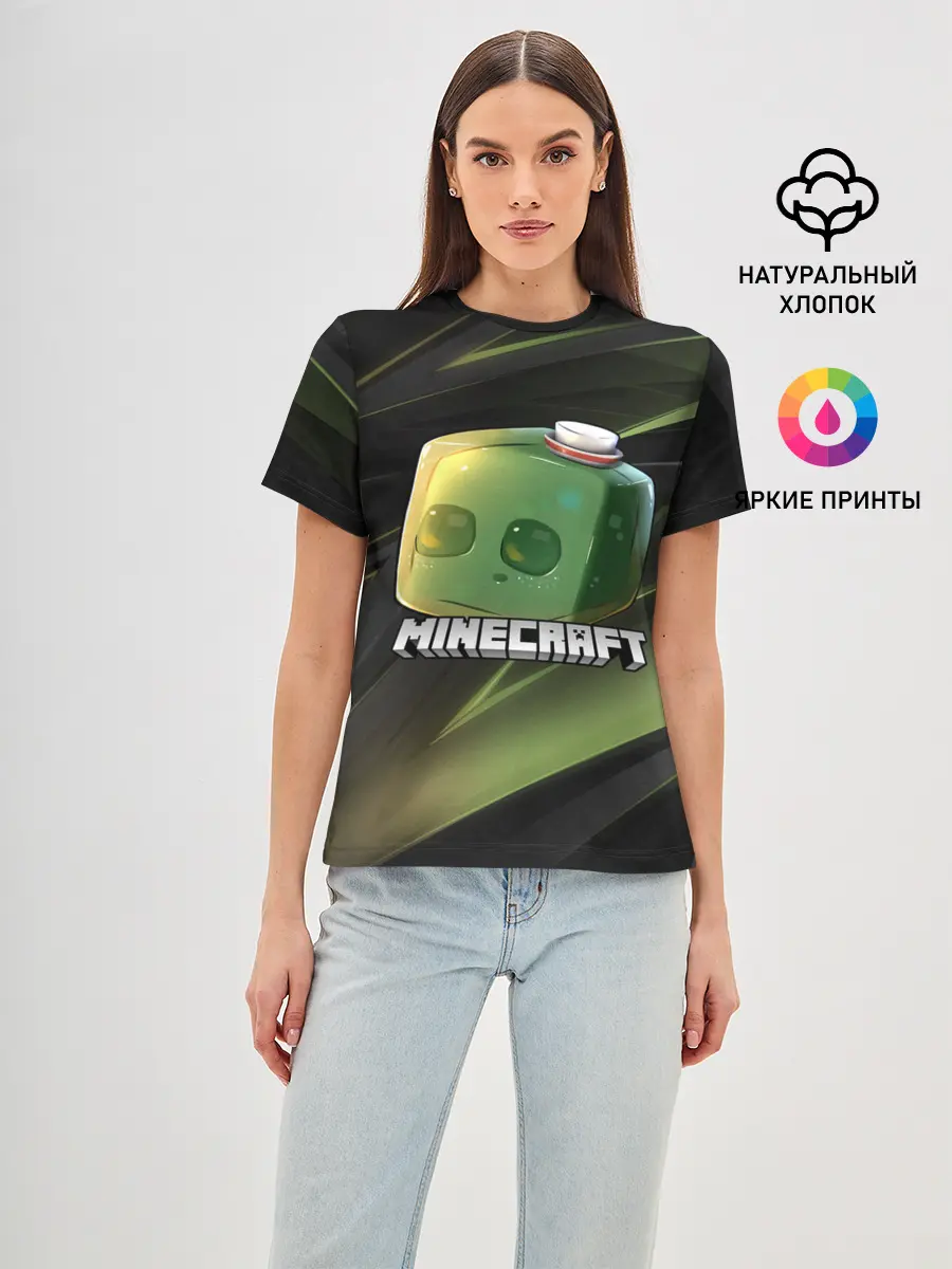 Женская базовая футболка / MINECRAFT | МАЙНКРАФТ