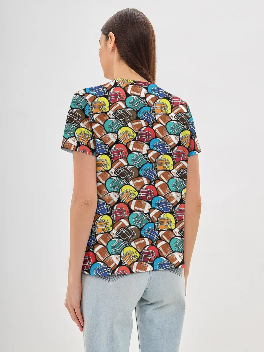 Женская базовая футболка / Американский Футбол