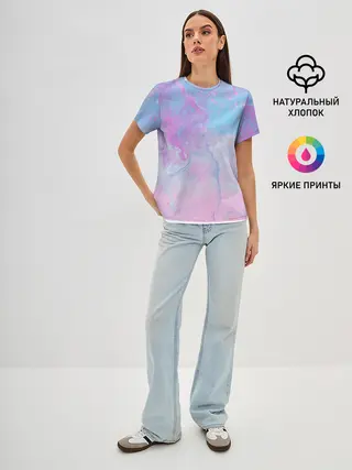 Женская базовая футболка / Градиент