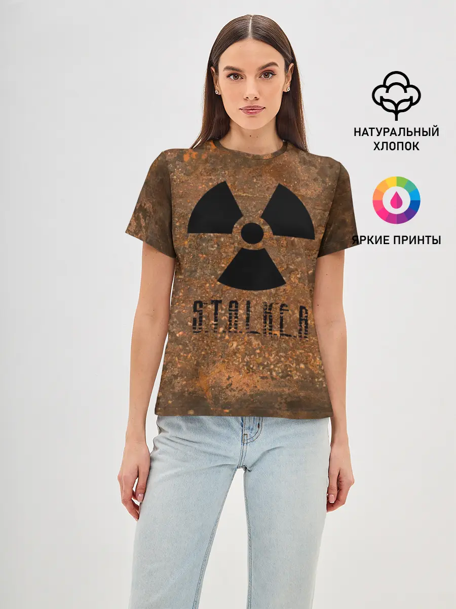 Женская базовая футболка / STALKER