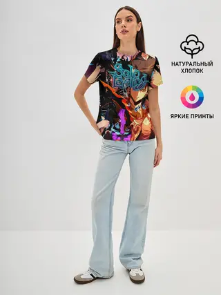 Женская базовая футболка / Solo Leveling