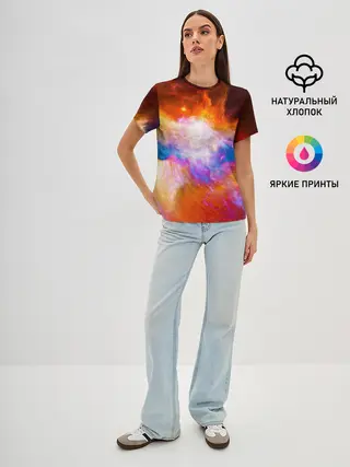 Женская базовая футболка / Space