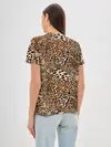 Женская базовая футболка / Леопард