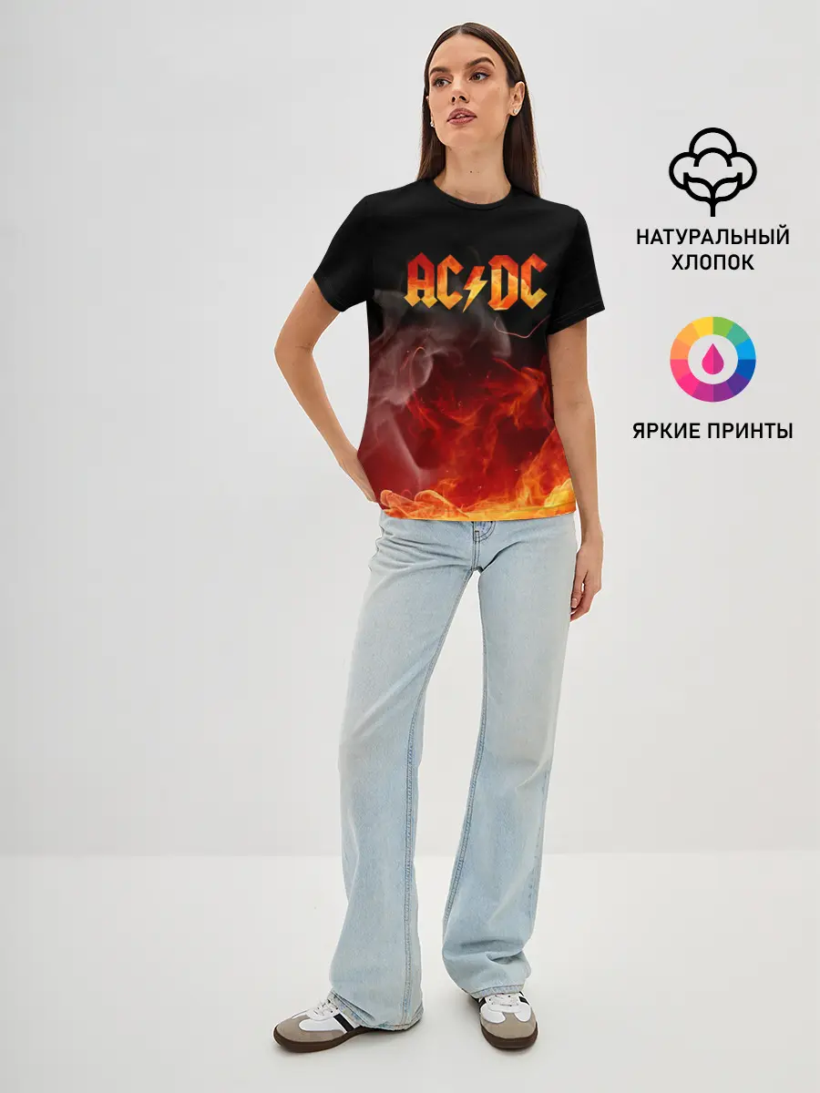 Женская базовая футболка / AC/DC