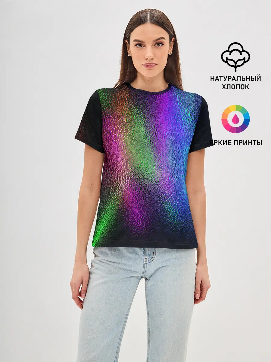 Женская базовая футболка / Neon Lights