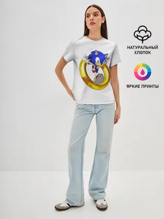 Женская базовая футболка / Sonic