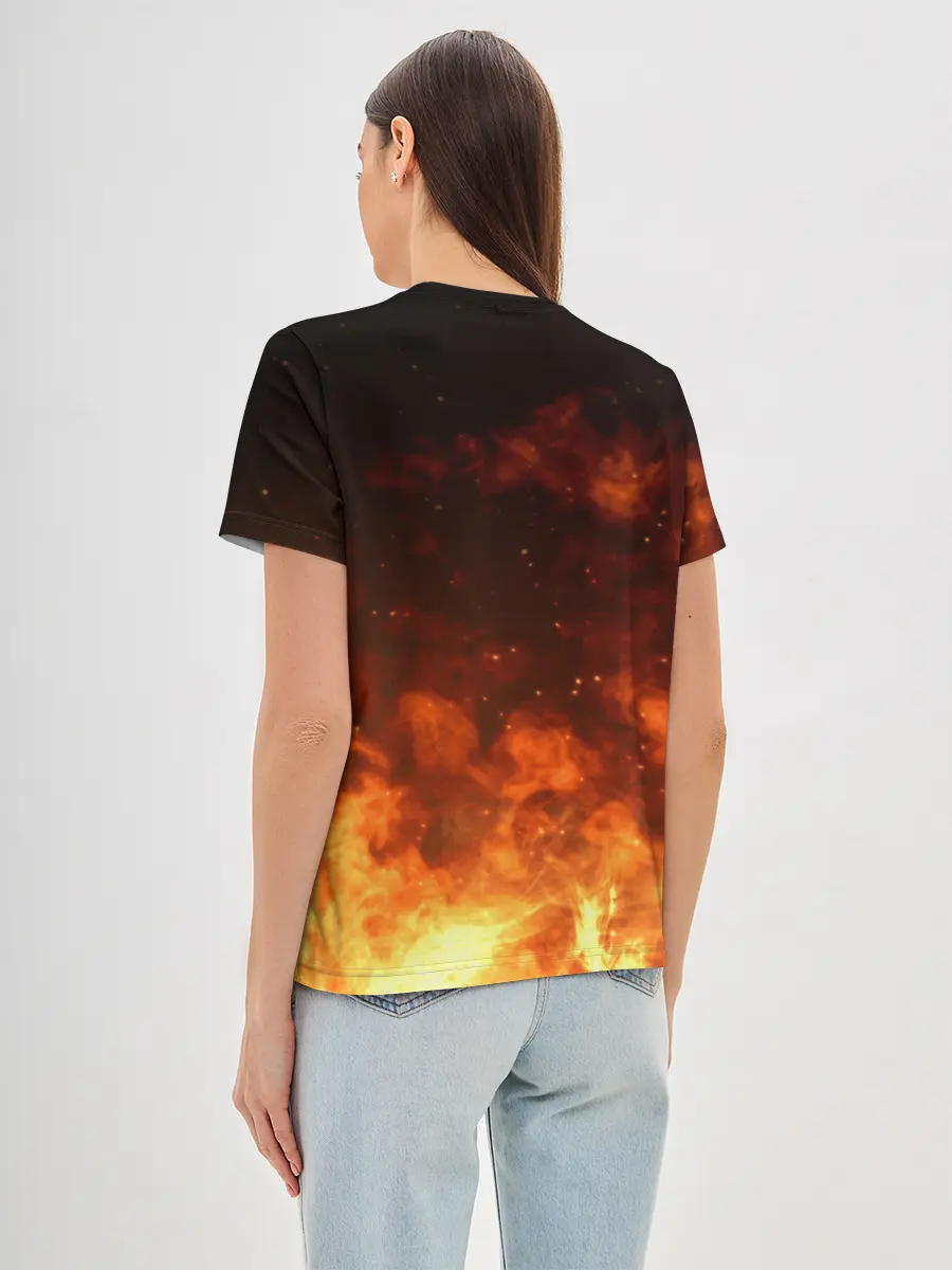 Женская базовая футболка / БОЛЬ ВРЕМЕННА | ТРИУМФ ВЕЧЕН