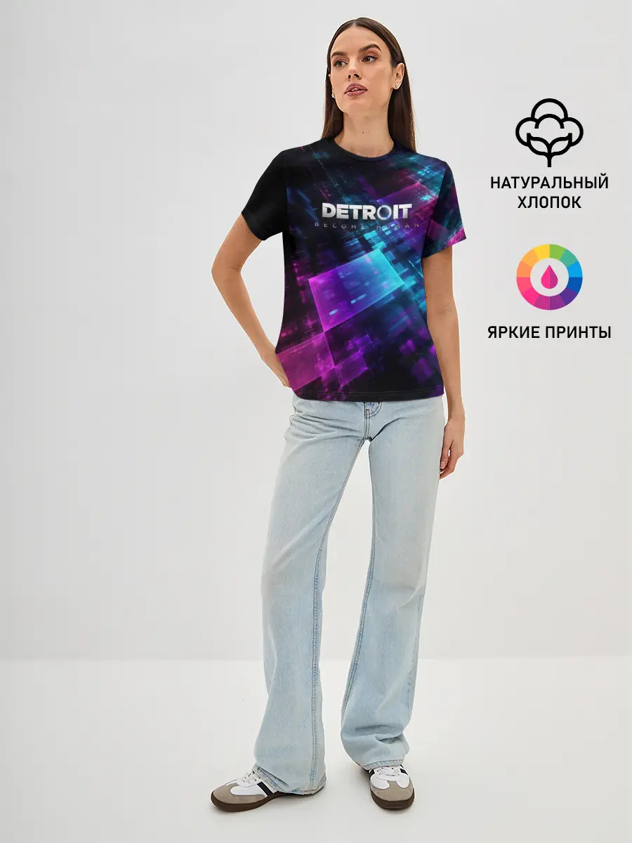 Женская базовая футболка / Detroit: Become Human