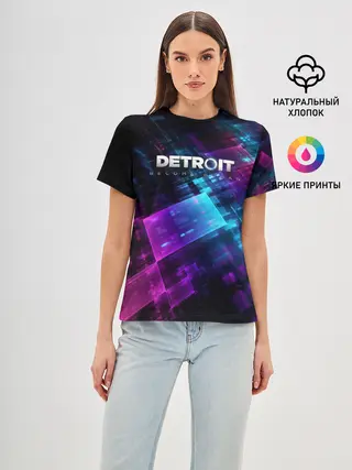 Женская базовая футболка / Detroit: Become Human
