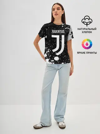 Женская базовая футболка / JUVENTUS / ЮВЕНТУС
