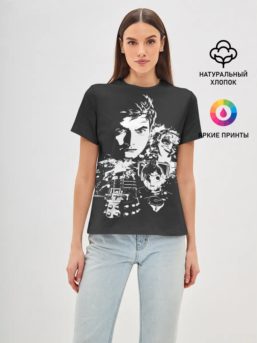 Женская базовая футболка / Doctor Who