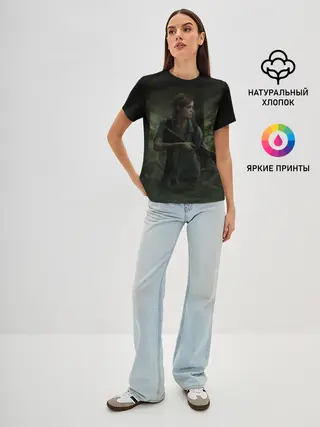 Женская базовая футболка / THE LAST OF US 2 ЭЛЛИ