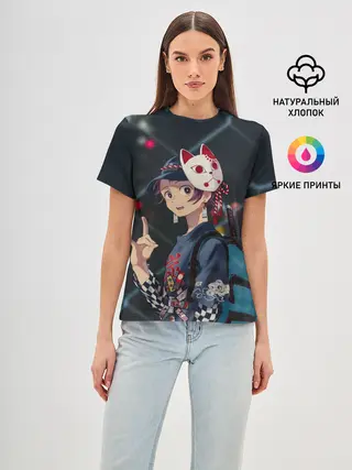 Женская базовая футболка / Танджиро Камадо