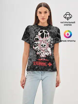 Женская базовая футболка / The Binding of Isaac