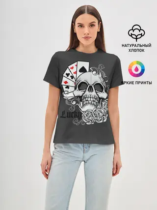 Женская базовая футболка / Lucky