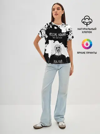 Женская базовая футболка / Velial Squad свет или тьма,