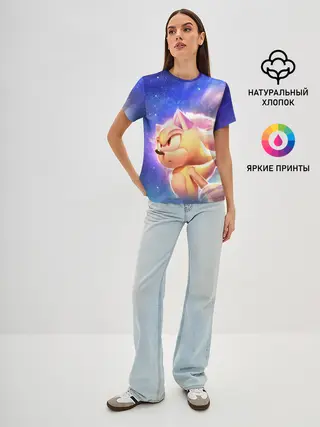 Женская базовая футболка / SONIC | СОНИК