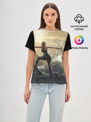 Женская базовая футболка / Tomb raider