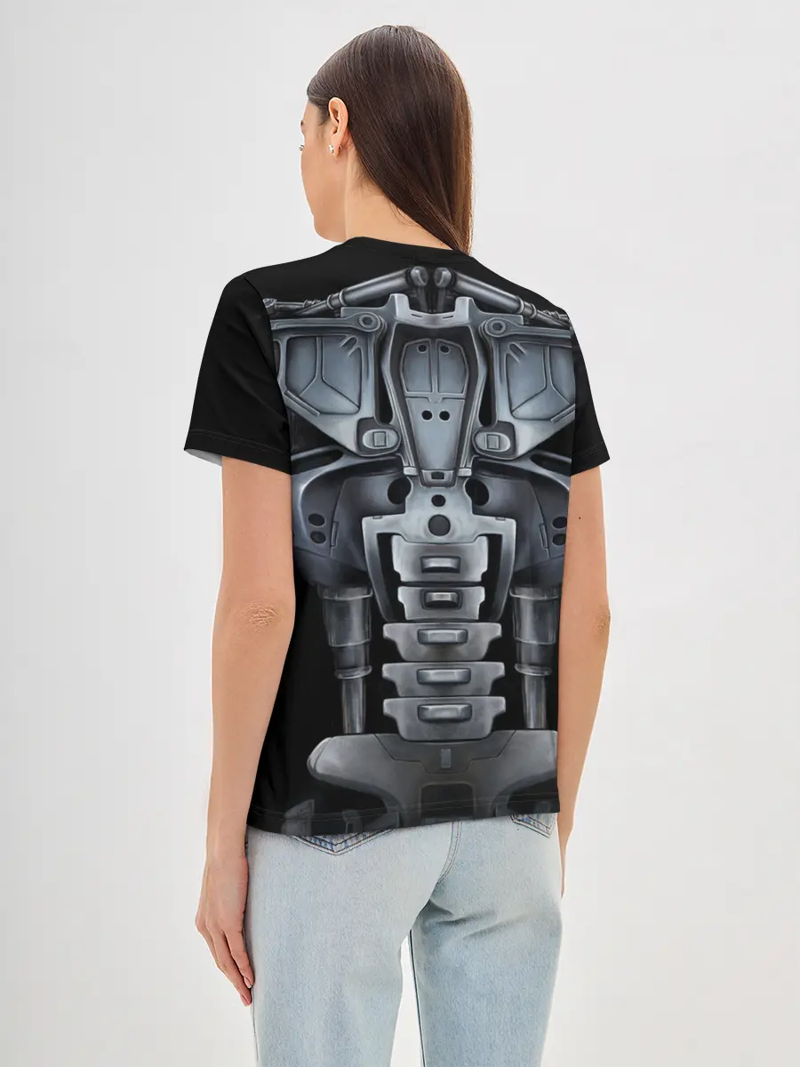 Женская базовая футболка / Терминатор т-800