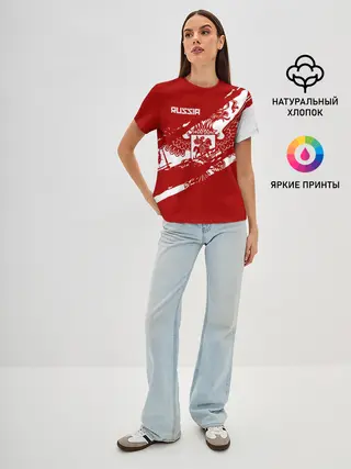 Женская базовая футболка / Russia