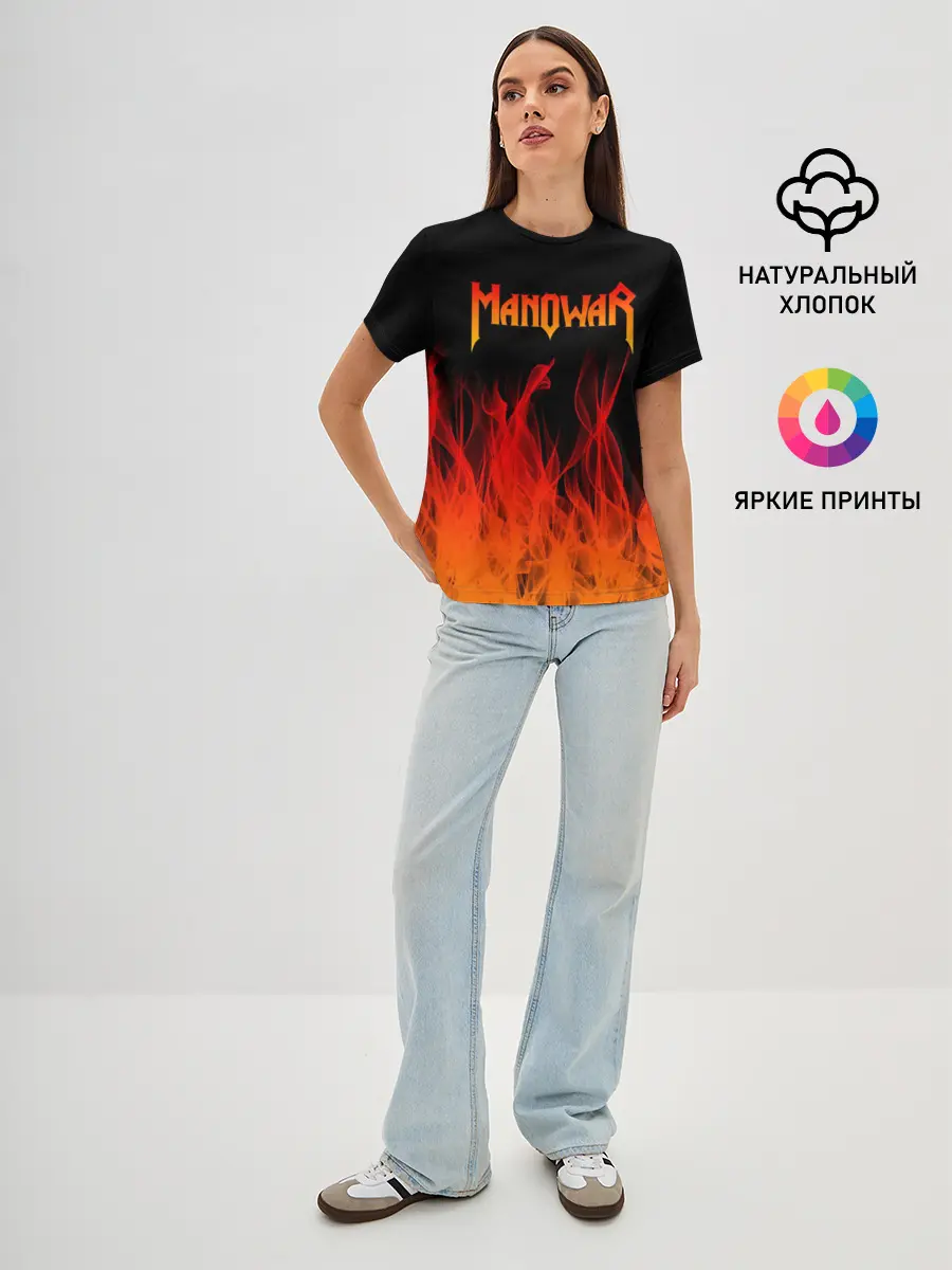 Женская базовая футболка / MANOWAR