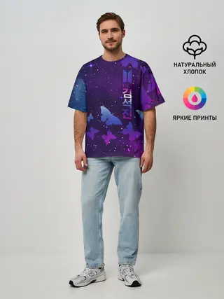 Мужская футболка оверсайз / BTS