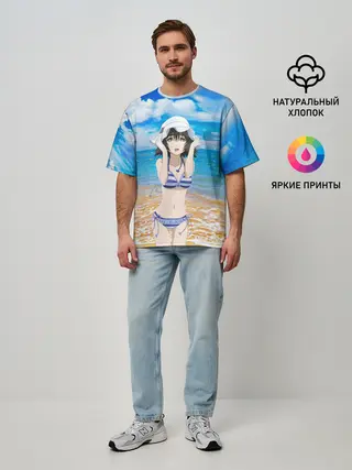 Мужская футболка оверсайз / Маюри