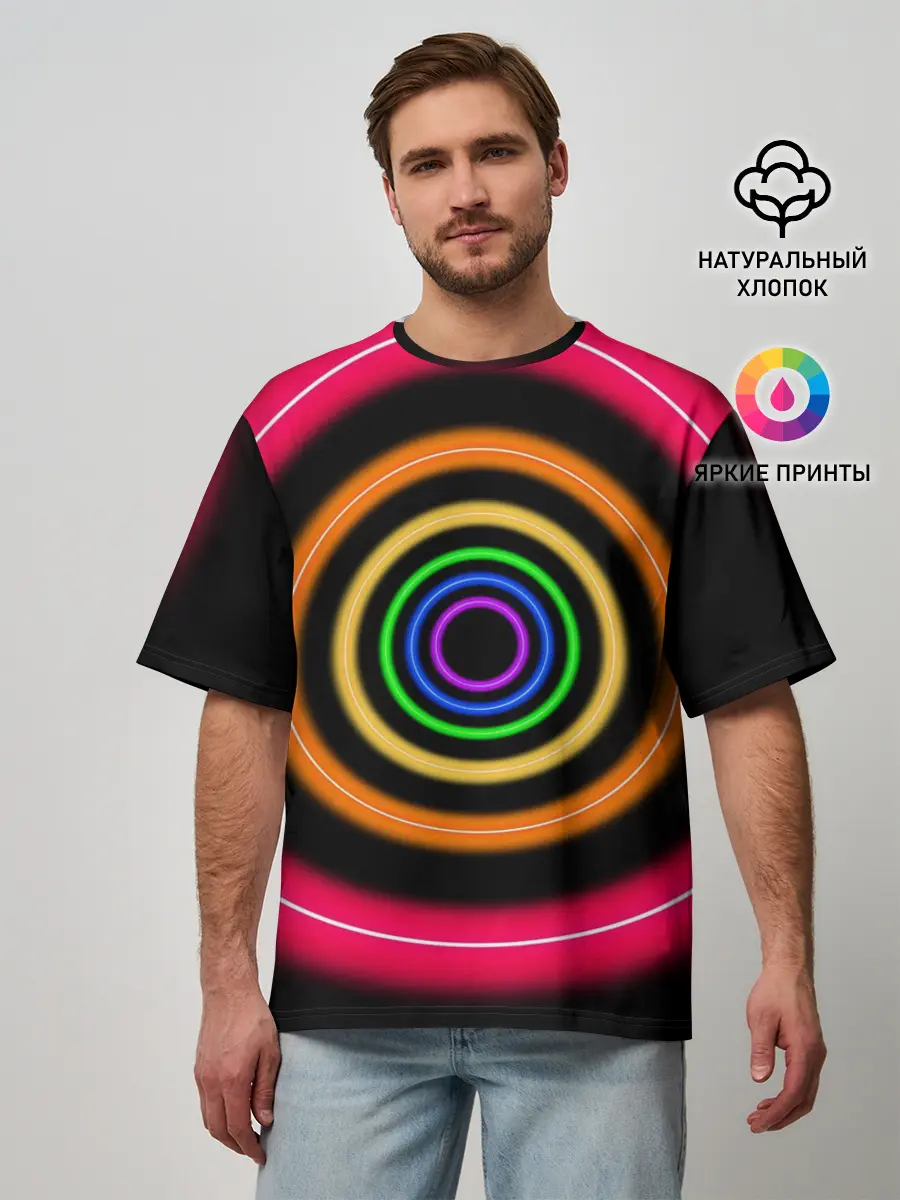 Мужская футболка оверсайз / Neon