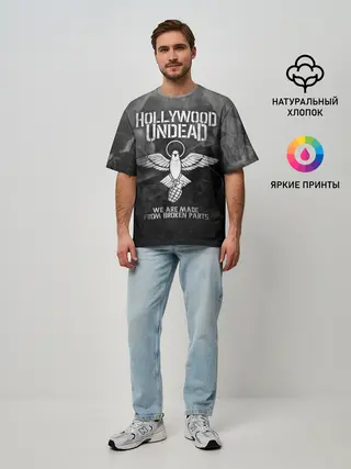 Мужская футболка оверсайз / Hollywood Undead