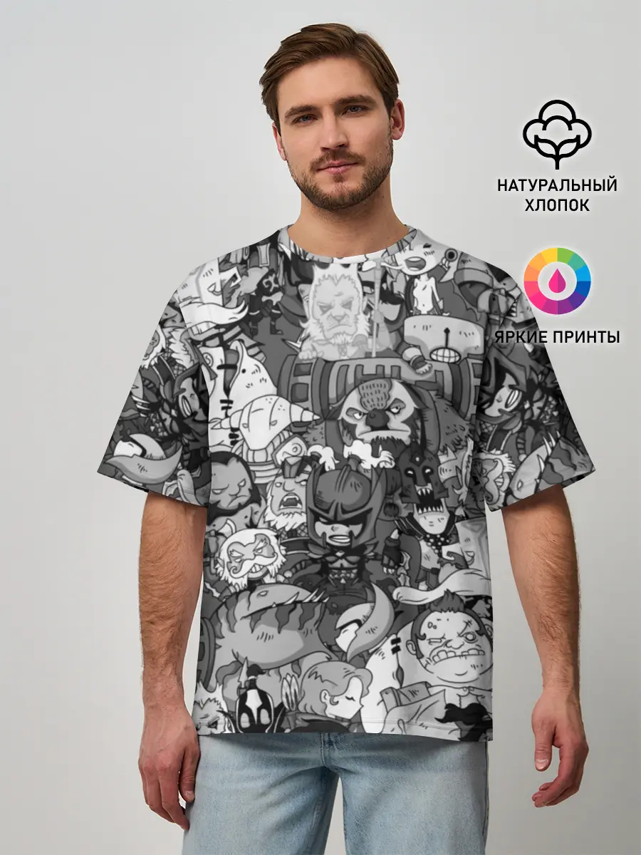 Мужская футболка оверсайз / Дота 2