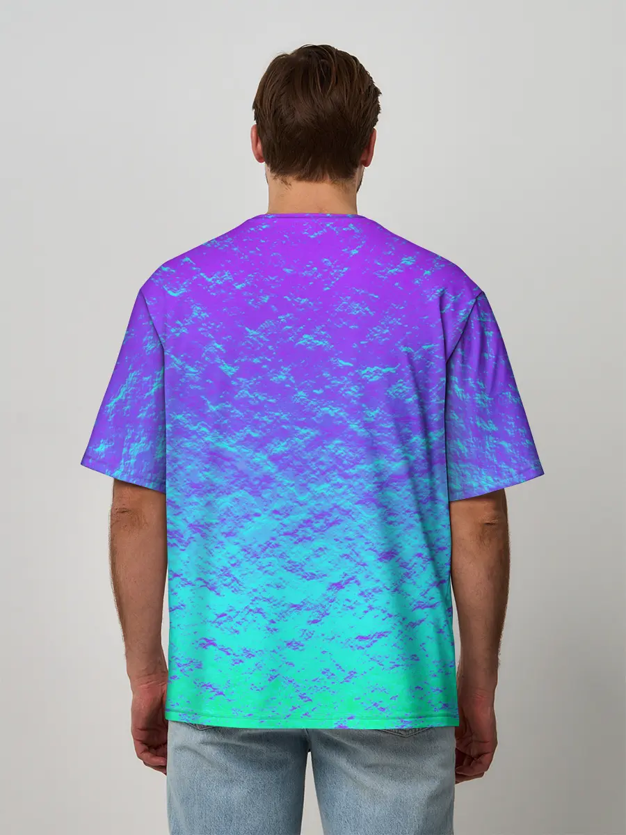 Мужская футболка оверсайз / ПЕРЛАМУТР