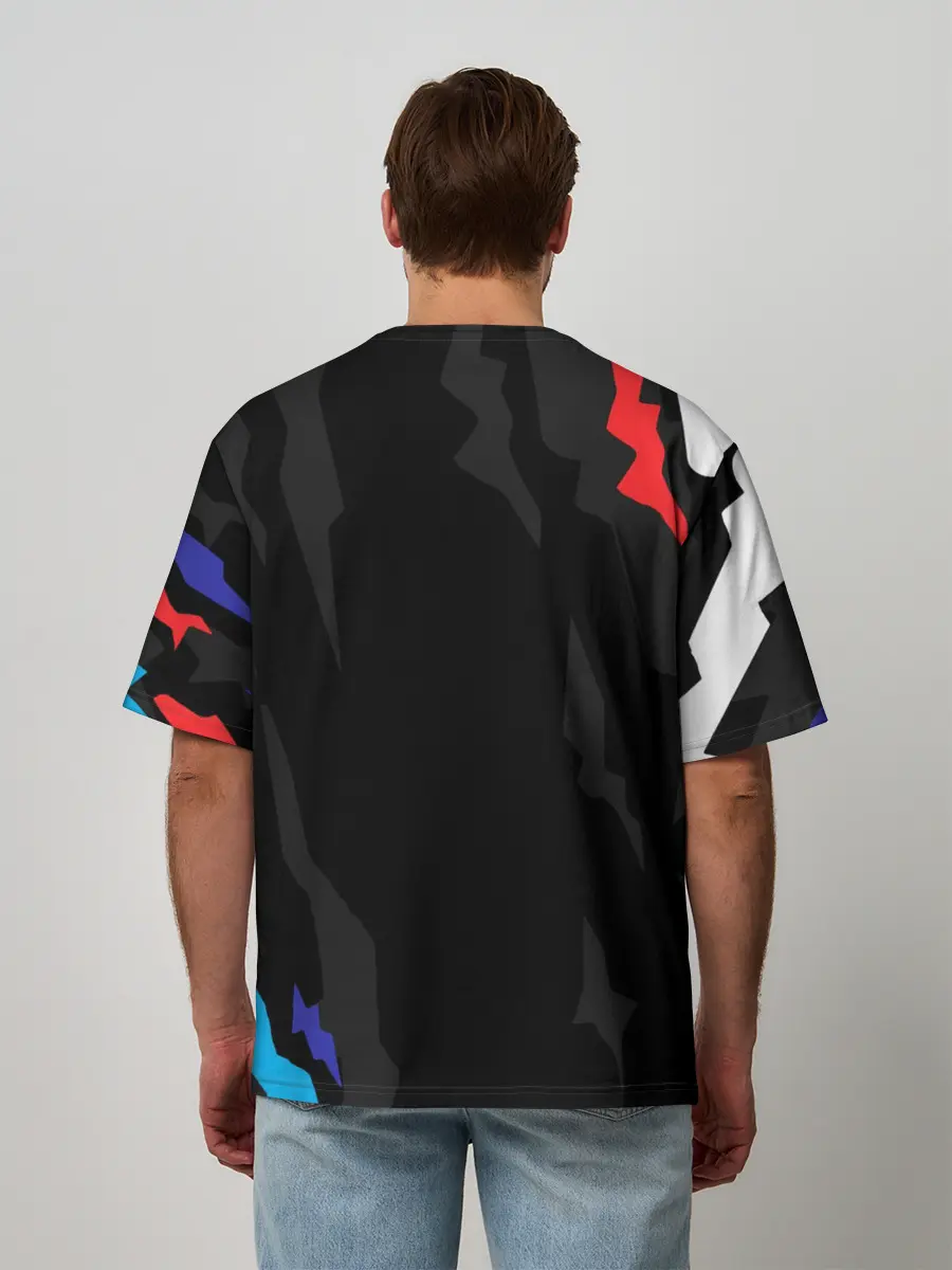 Мужская футболка оверсайз / BMW M PERFORMANCE / БМВ М