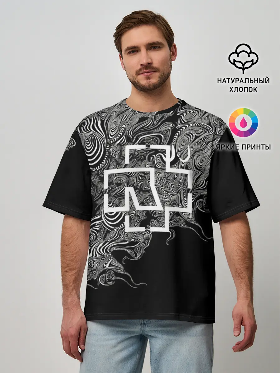 Мужская футболка оверсайз / Rammstein