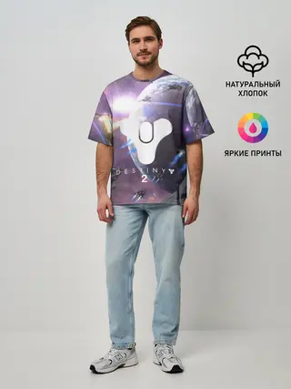 Мужская футболка оверсайз / DESTINY 2