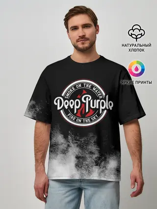 Мужская футболка оверсайз / Deep Purple