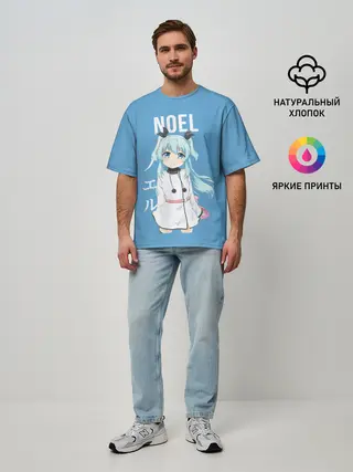 Мужская футболка оверсайз / Ноэль / Noel / Небесный метод